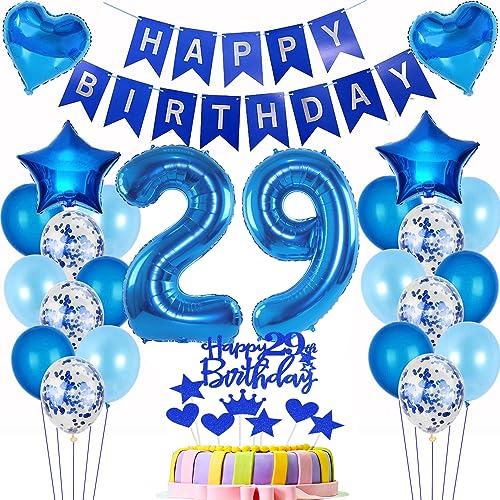 deko 29. geburtstag Mann deko blau ballon 29. geburtstag deko Mann Tortendeko 29 Geburtstag dekoration Mann geburtstagsdeko 29 jahre Mann Junge kuchen deko 29 geburtstags luftballon 29 deko Männer von Hopewey