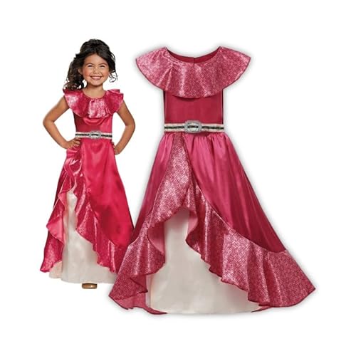 Hopki.pl Elena von Avalor Prinzessin Kostüm für Mädchen – Faschingskostüm Set mit Zubehör – Perfekt für Kinder und Teenager (Standard, 116/122 cm) von Hopki.pl