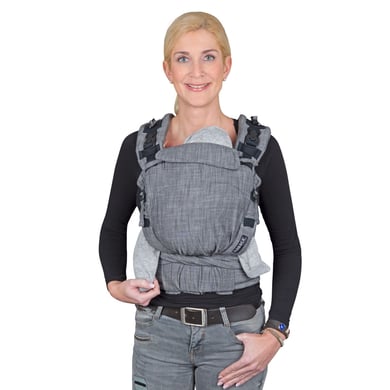 Hoppediz Babytrage Nabaca Basic-Set Denim schwarz von Hoppediz