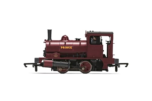 Hornby R30287 United Glass Bottle Manufacturing Ltd, Pug, 0-4-0, Nr. 19 „Prince – Lokomotive der 3. Ära – Dampf für Modelleisenbahnsets von Hornby