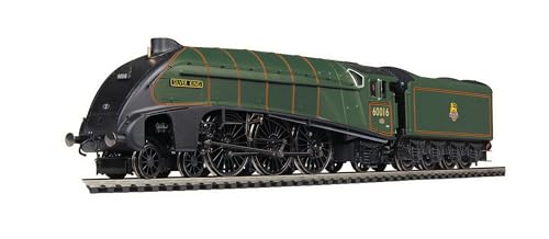 Hornby R30349 Dublo BR, Klasse A4, 4-6-2, 60016 „Silver King“-Eisenbahnlokomotive der 4. Ära, grün von Hornby