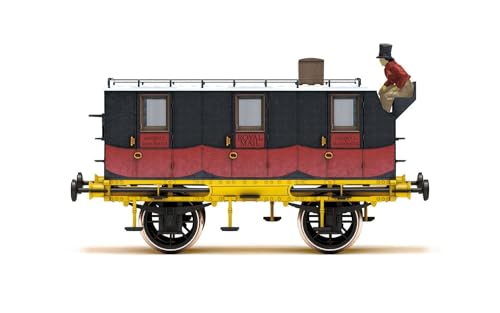 Hornby R40436 L&MR, Royal Mail Coach – Epoche 1 Rollmaterial – Waggons für Modelleisenbahnsets von Hornby