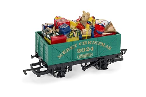 Hornby R60262 Christmas Wagon 2024 Rollstock - Wagons, Grün von Hornby