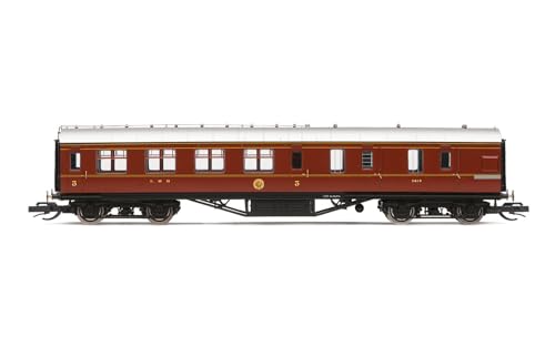 Hornby TT, TT4009, LMS 57' Brake Third, 5619-Era 3, Eisenbahn, Rollmaterial-Wagen, Kastanienbraun, Einheitsgröße von Hornby