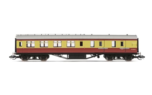 Hornby TT, TT4038A, BR 57' Brake Third, M5598M-Era 4, Eisenbahn, Rollmaterial-Wagen, Rot und Creme, Einheitsgröße von Hornby