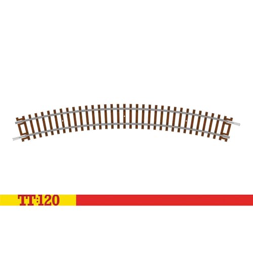 Hornby TT8005 TT-Spurkurve – 3. Radius 30° – Zusätzliche Gleisteile für Modelleisenbahn-Sets, Spielzeugeisenbahn-Gleisteile, beinhaltet: 1x 353 mm 3. Radius-Kurve – Hobbys für Männer – Maßstab 1:120 von Hornby