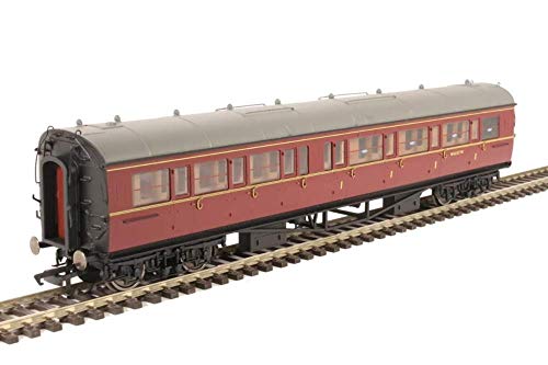 Hornby r4767 BR Collett Coach Korridor Composite rechts w6137 W Zug Modell Set, Maroon von Hornby