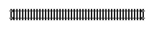 PACK OF 6 - Hornby R601 Double Straight Track von Hornby