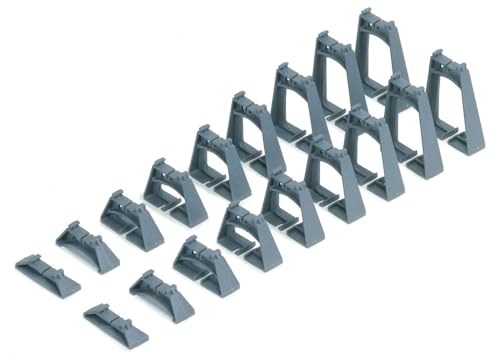 Schienenstützen-Set, ansteigend, Grau, 80 mm Schienenstützen-Set, ansteigend, Grau, 80 mm von Hornby