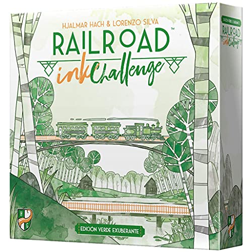 Horrible Games Railroad Ink: Grüne Edition, Brettspiel in Spanisch (HGRRI04ES) von Horrible Games