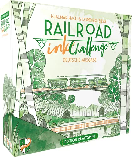 Heidelberger Spieleverlag, Horrible Guild HR024 - Railroad Ink Challenge: Edition Blattgrün - Würfelspiel, für 1-4 Spieler, ab 8 Jahren - Deutsch, grün von Heidelberger Spieleverlag