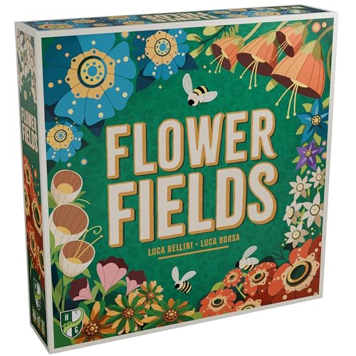 Horrible Guild | Flower Fields | Tile Placement Board Game, Create A Beautiful Garden, Competitive Strategy Game Over 3 Seasons, Ages 8+, 1-4 Players | English von Horrible Guild