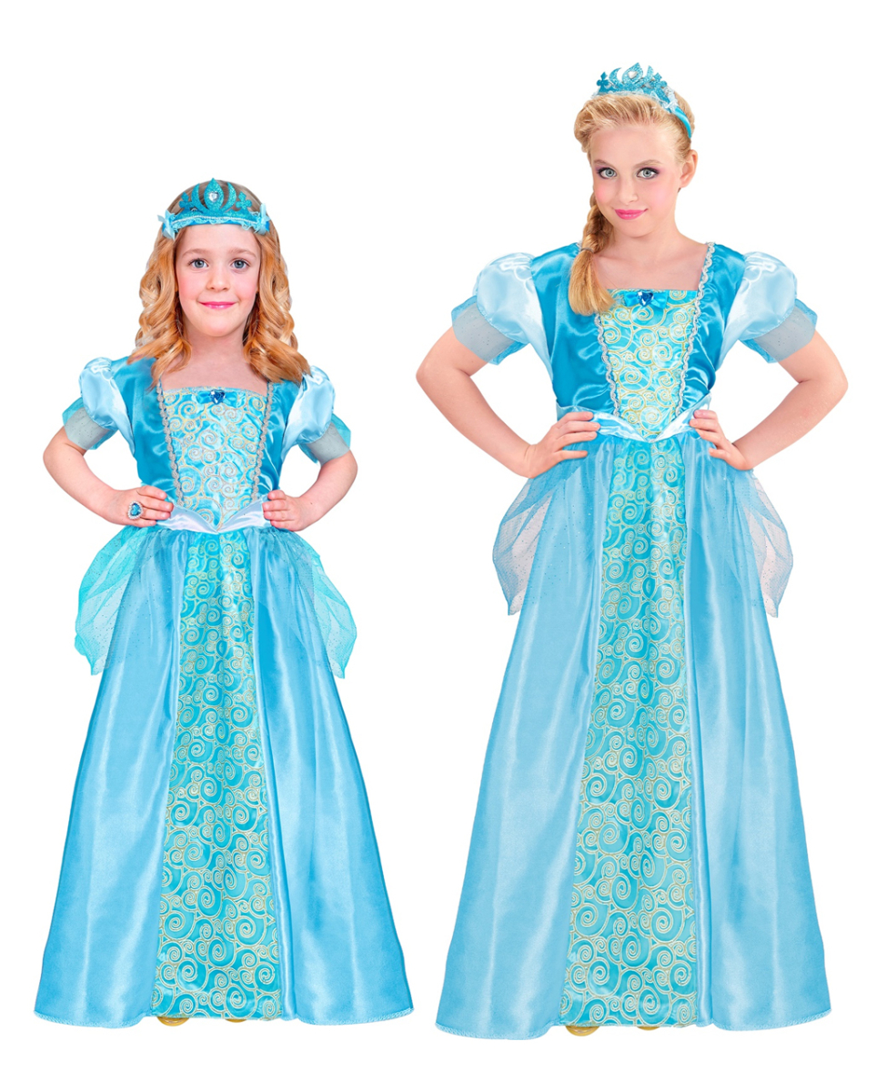 Blaues Schneeprinzessin Kinderkostüm L/158 Blaues Schneeprinzessin Kinderkostüm L/158