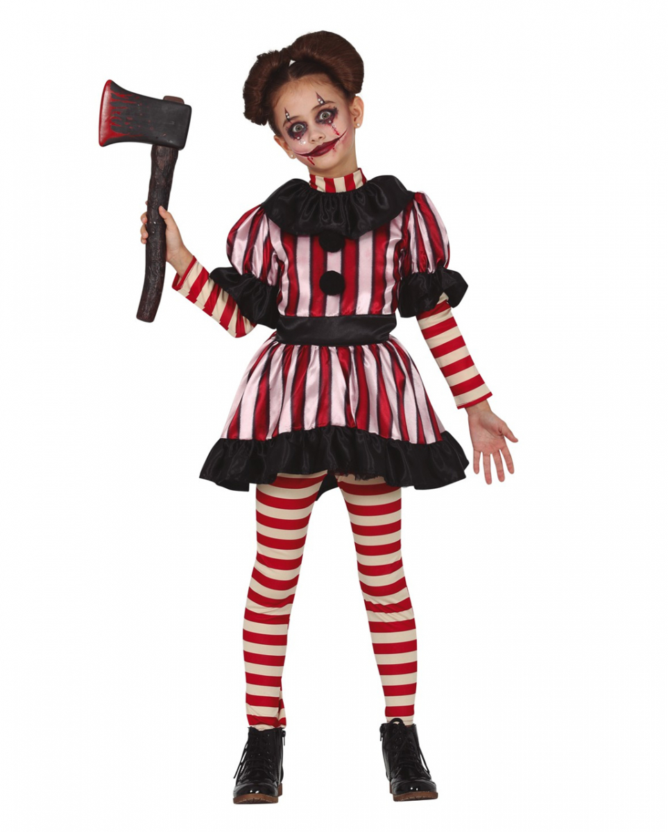 Crazy Clown Girl Kinderkostüm XL / 10-12 Jahre Crazy Clown Girl Kinderkostüm XL / 10-12 Jahre