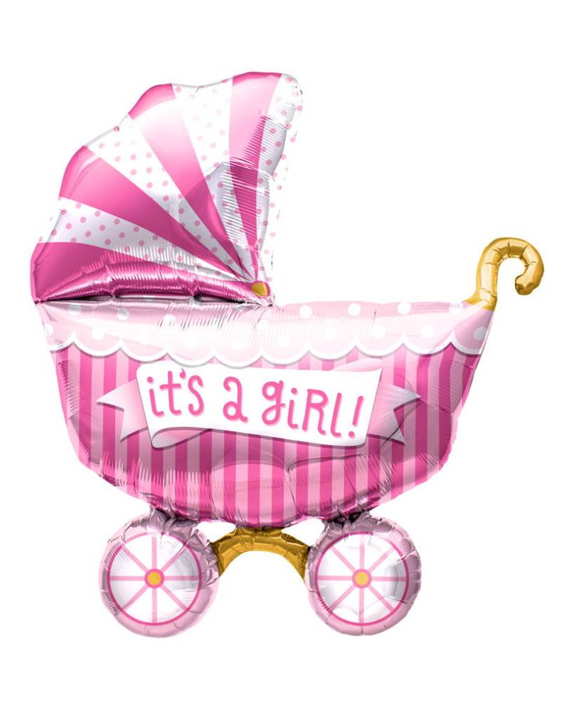 Folienballon Kinderwagen - It´s a Girl -