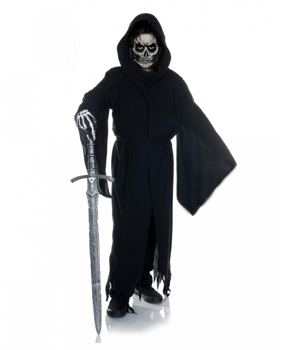 Grim Reaper Fetzenkostüm für Kinder S