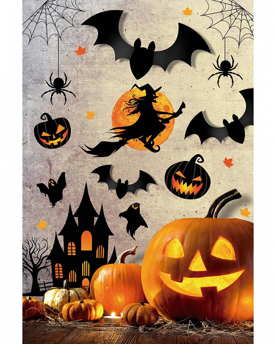 Halloween Silhouetten Wand Sticker