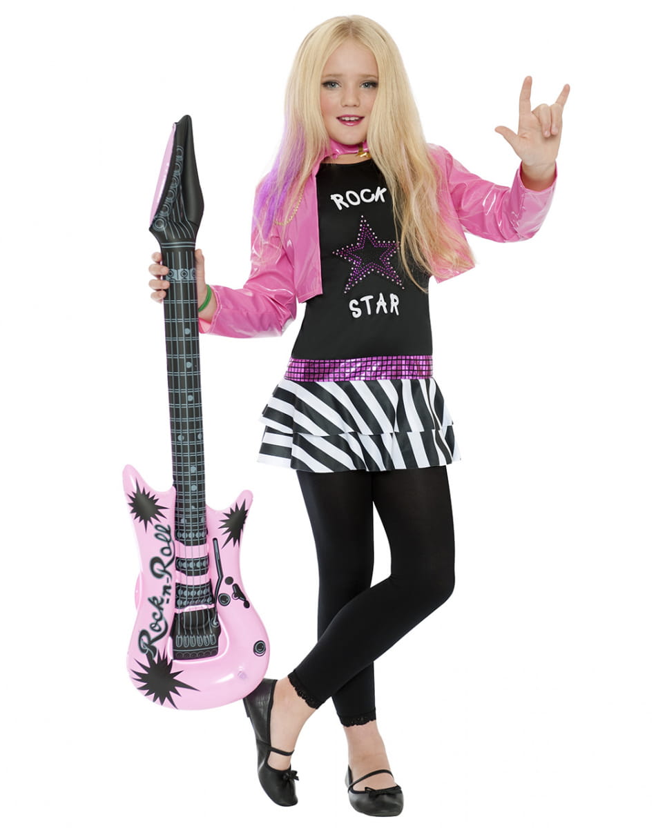 Mini Glam-Rockstar Kinderkostüm M Mini Glam-Rockstar Kinderkostüm M