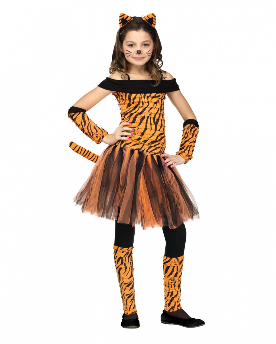 Miss Tiger Kinderkostüm S Miss Tiger Kinderkostüm S