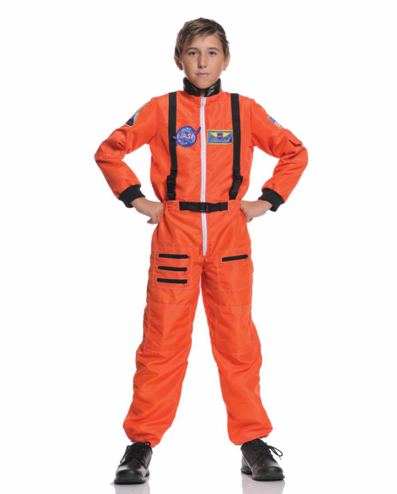 Astronauten Kinder Kostüm Orange S