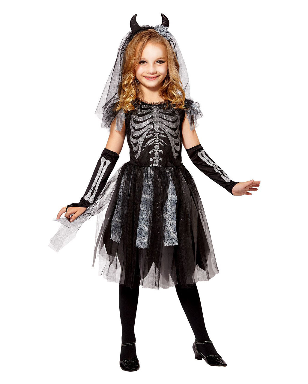 Skeledev Bride Kinder Kostüm Skeledev Bride Kinder Kostüm