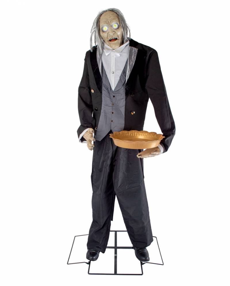 Sprechender Butler mit Tablett