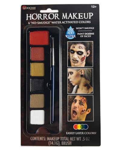 Horror Schminkpalette mit Aqua Make-up Farben für Halloween von Horror-Shop