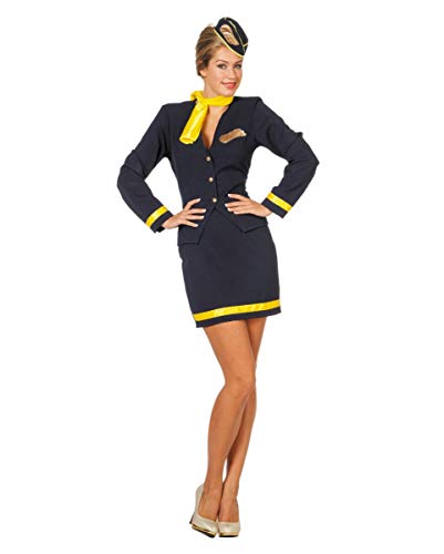 Horror-Shop 4-TLG. Stewardess Kostüm für Damen an Fasching 36 von Horror-Shop