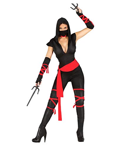 Horror-Shop Action Girl Ninja Kostüm für Damen M von Horror-Shop