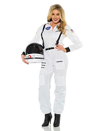 Horror-Shop Astronauten Jumpsuit Damenkostüm für Karneval M von Horror-Shop