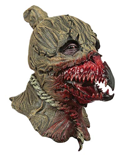 Horror-Shop Blutige Krähe in Vogelscheuche Maske für Halloween von Horror-Shop