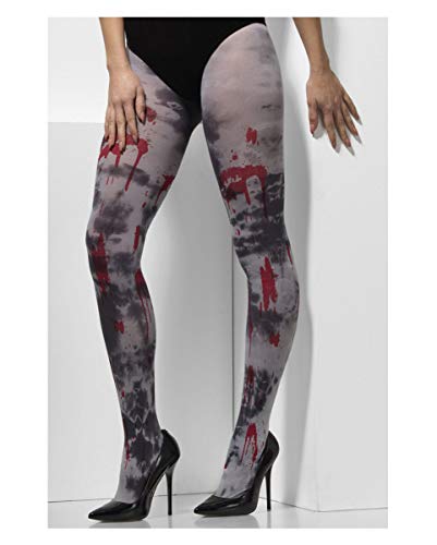 Horror-Shop Blutige Zombie Strumpfhose als Kostümzubehör für Damen von Horror-Shop