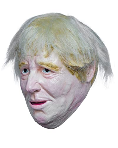 Horror-Shop Boris Johnson Maske mit blonden Haaren von Horror-Shop