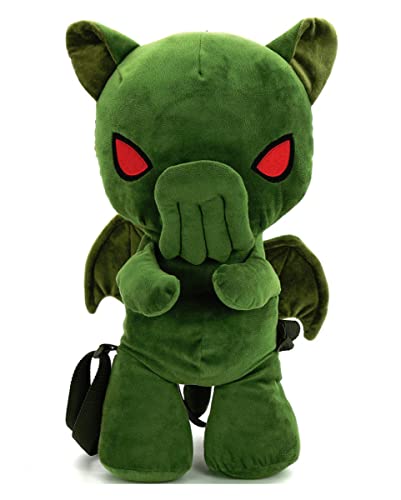 Horror-Shop Cthulhu Plüsch Rucksack als Fantasy Accessoire & Geschenkartikel von Horror-Shop