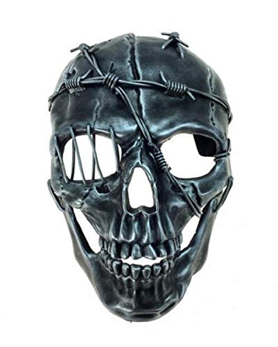 Horror-Shop Dishonored Skull Maske mit Stacheldraht von Horror-Shop