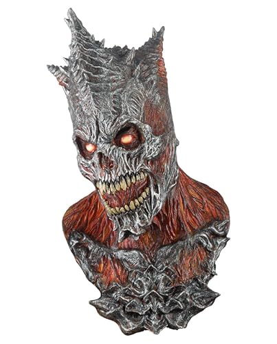 Horror-Shop Feuerkönig Sensenmann Maske für Halloween & Fasching von Horror-Shop