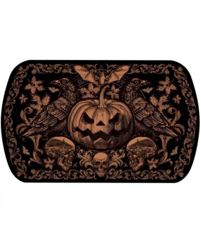 Horror-Shop Gothic Kürbis Tablett für Halloween 24x39cm von Horror-Shop