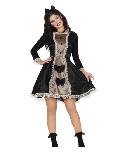 Horror-Shop Gothic Puppe Halloween Kostüm für Damen M Horror-Shop Gothic Puppe Halloween Kostüm für Damen M von Horror-Shop