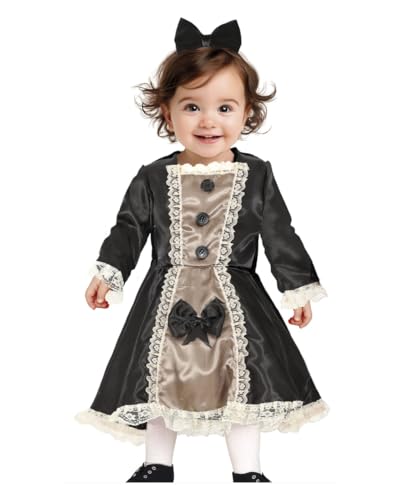 Horror-Shop Gothic Puppe Halloween Kostüm für Kleinkinder 18-24 Monate von Horror-Shop