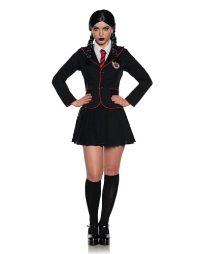 Horror-Shop Gothic Schulmädchen Damen Kostüm Uniform für Halloween L Horror-Shop Gothic Schulmädchen Damen Kostüm Uniform für Halloween L von Horror-Shop