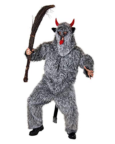 Horror-Shop Grauer Monster Krampus Kostüm-Overall für die Percht & Halloween | One Size von Horror-Shop