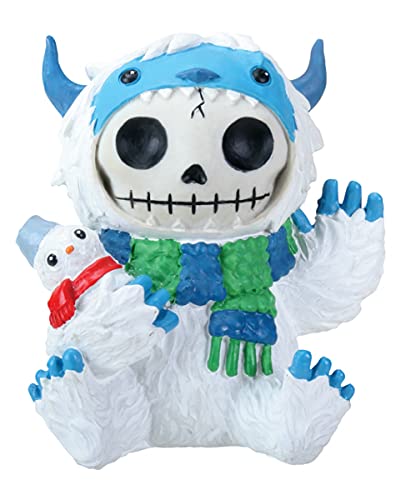 Horror-Shop Große Furrybones Figur White Yeti - die Geschenkidee für Gothic Fans von Horror-Shop