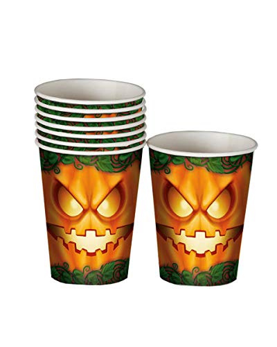 Horror-Shop Halloween Kürbis Party Becher Set 6 Stück von Horror-Shop