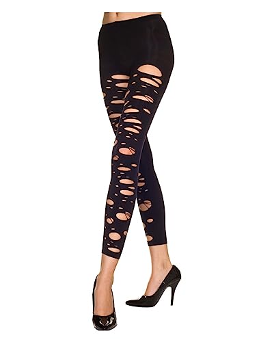 Horror-Shop Löchrige Schwarze Leggings 70 DEN von Horror-Shop