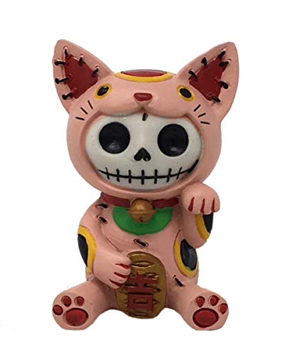 Horror-Shop Maneki Neko - Furrybones Figur als Geschenkidee für Gruselfans von Horror-Shop