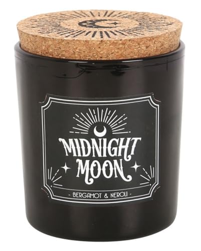 Horror-Shop Midnight Moon Bergamotte & Neroli Gothic-Duftkerze von Horror-Shop