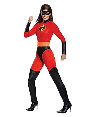 Horror-Shop Mrs. Incredible Damen Kostüm mit Maske für Comic Con & Fasching M von Horror-Shop