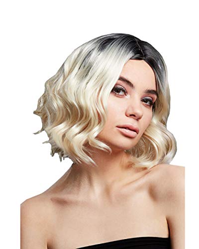 Horror-Shop Perücke Kourtney in Blond mit Farbverlauf für Damen als Kostüm Accessoire von Horror-Shop