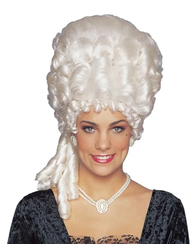 Horror-Shop Platinblonde Rokoko Perücke Marie Antoinette Deluxe für Fasching von Horror-Shop