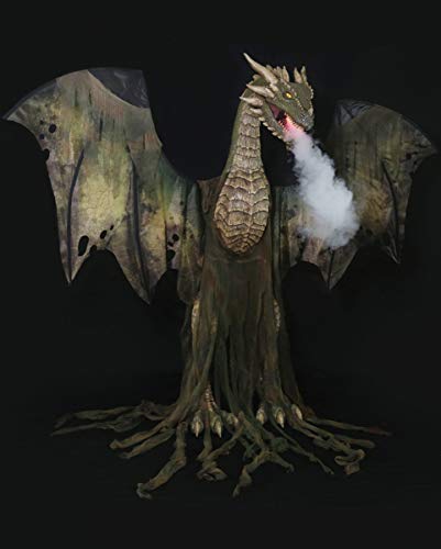 Horror-Shop Riesiger Wald Drache Animatronic als Halloween Dekoration von Horror-Shop